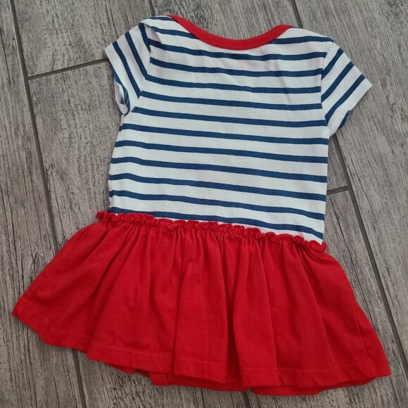 🏷 3/$15 or 5/$20 Disney baby Minnie Mouse Paris baby girl dress sz 3-6M - Picture 3 of 6